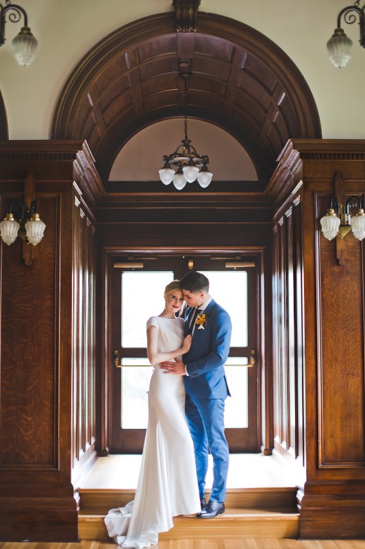 Newlyweds at The Empress on Vancouver Island