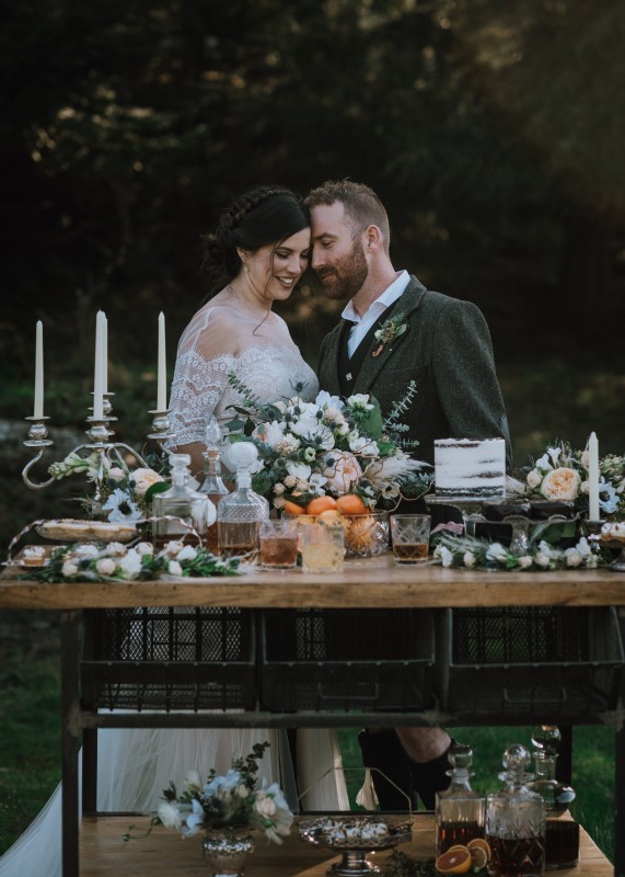 Romance and Kilts in a Scottish Themed Wedding at Birds Eye Cove on Vancouver Island