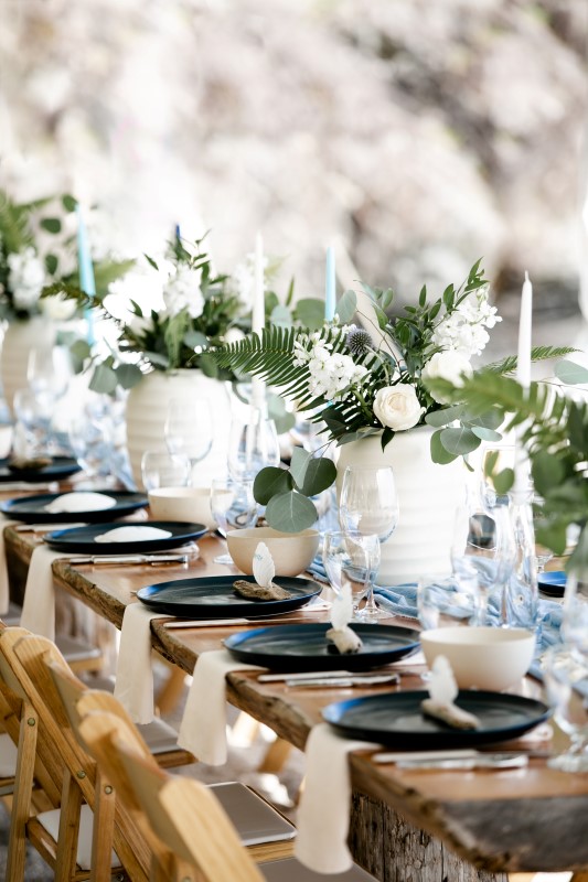 Reception Table Decor at Wickaninnish Inn