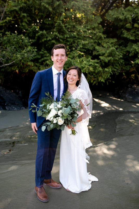 Vancouver Island Newlyweds On Beach Dress by Everly Fine Bridal