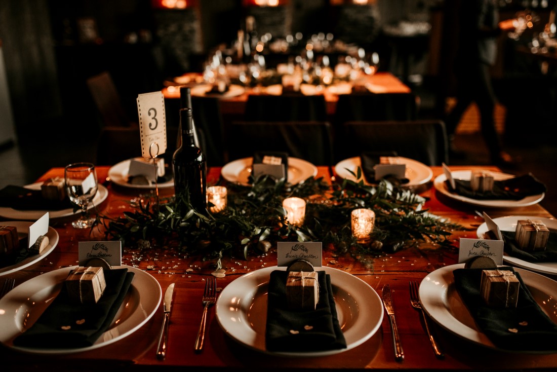 Ucluelet Oceanside Wedding Reception Food and Decor at Black Rock Oceanfront Resort