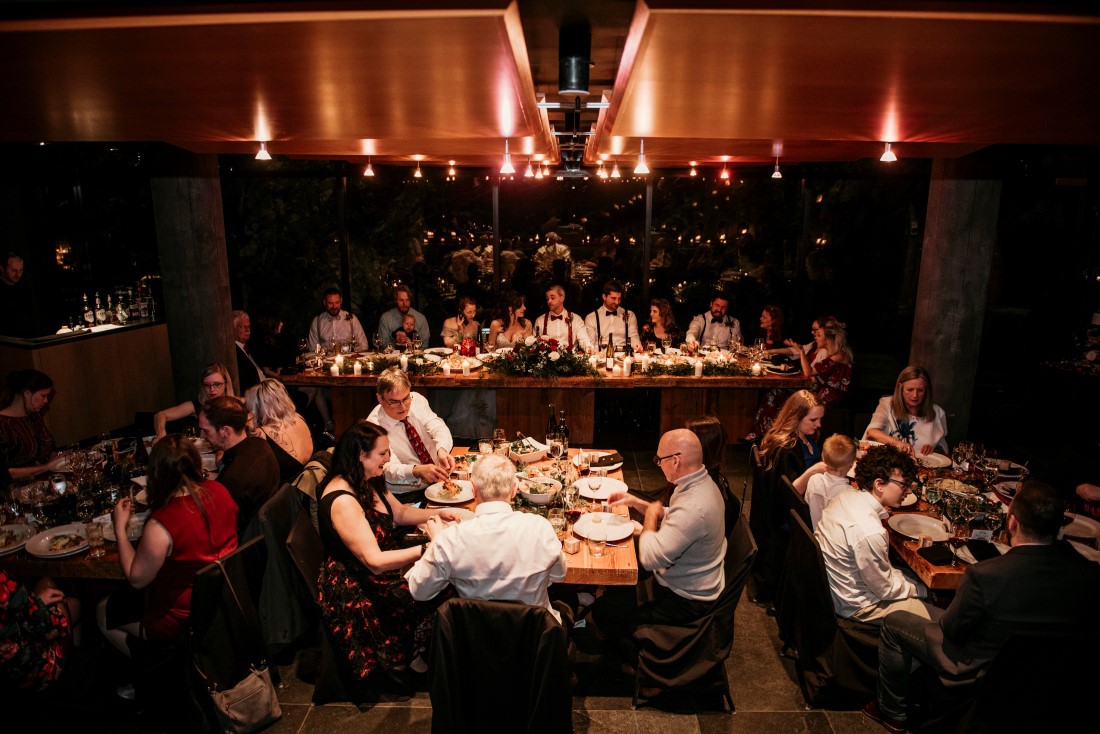 Ucluelet Oceanside Wedding Candlelit Wedding Reception at Black Rock Oceanfront Resort 