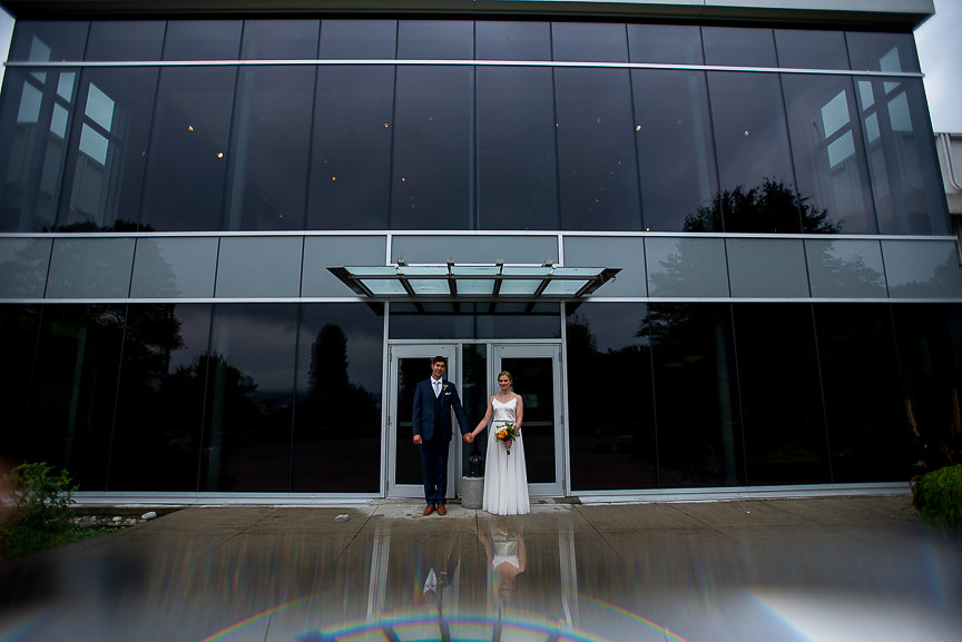 Vancouver Art Museum bride and groom by Meghan Andrews Photography