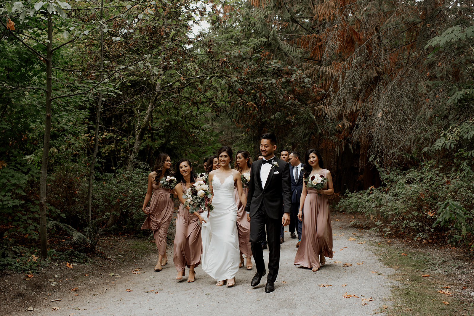 Wedding Party at UBC Rose Garden