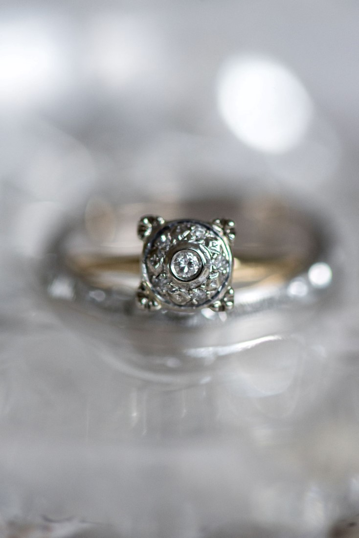 Diamond Ring setting by Janelle Dudzic Photography 