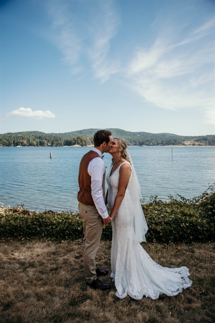 First Look Kiss by Coastline Living Photography