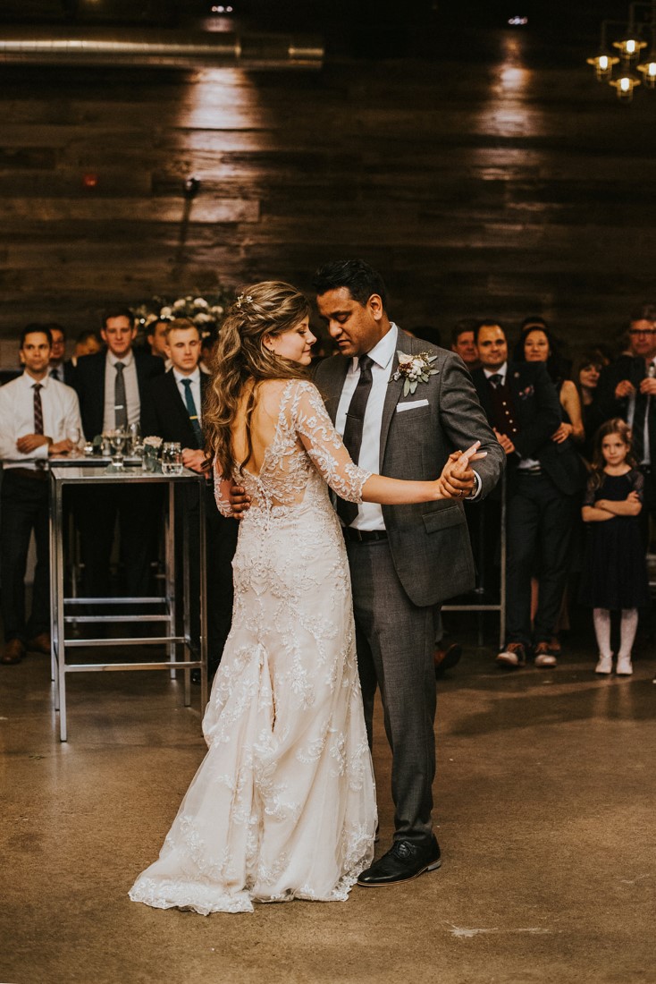 Bride and groom first dance 