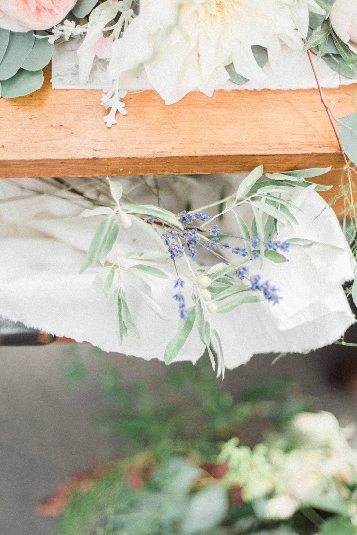 French Country Sweetheart Table floral decor