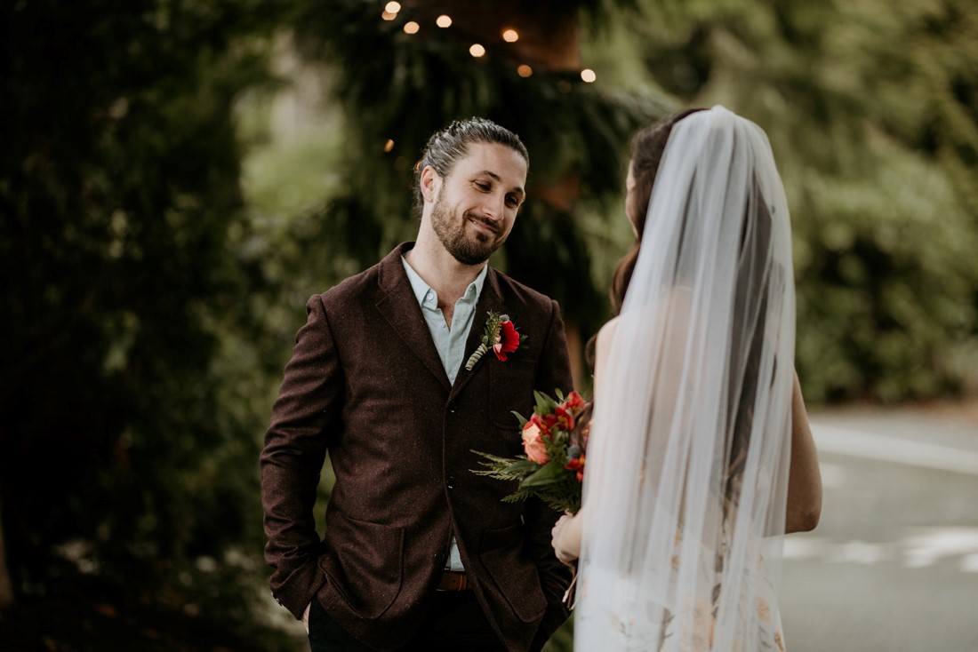 Forest Wedding Ceremony at Wick Inn Tofino 