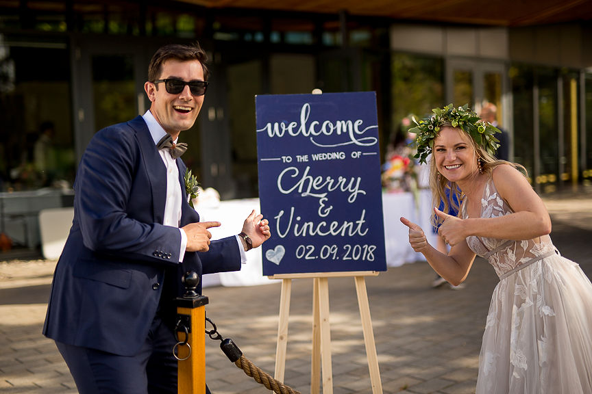 Romantic Wedding Day at Van Dusen Botanical Gardens