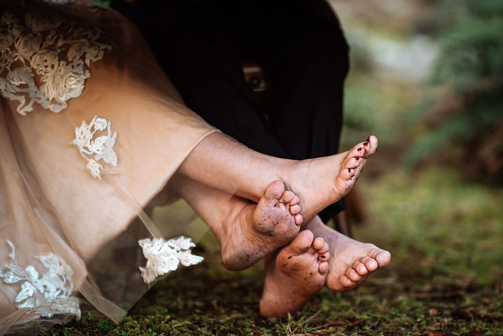 Bridal sandals by Allison Dawn Photography