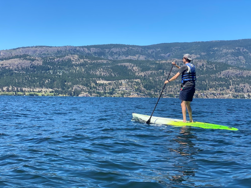 Kayaking on Okanagan Lake