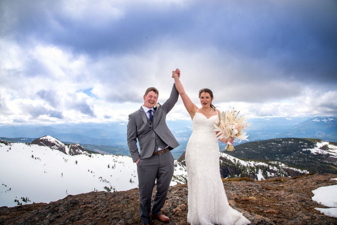 Wedding From Above Janayh Wright Photography bride and groom hold up hands