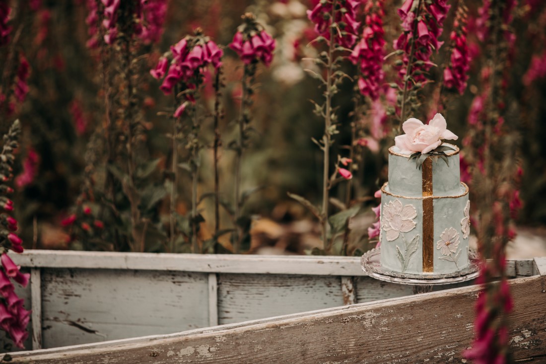 Foxgloves are Forever Island Moments Photography closeup of cake on boat