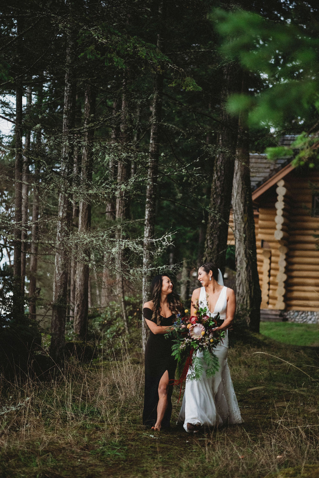 Changing Plans Anastasia Photography bride and bridesmaid walking