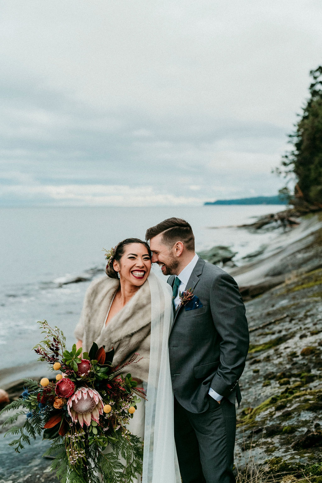 Changing Plans Anastasia Photography couple standing near water