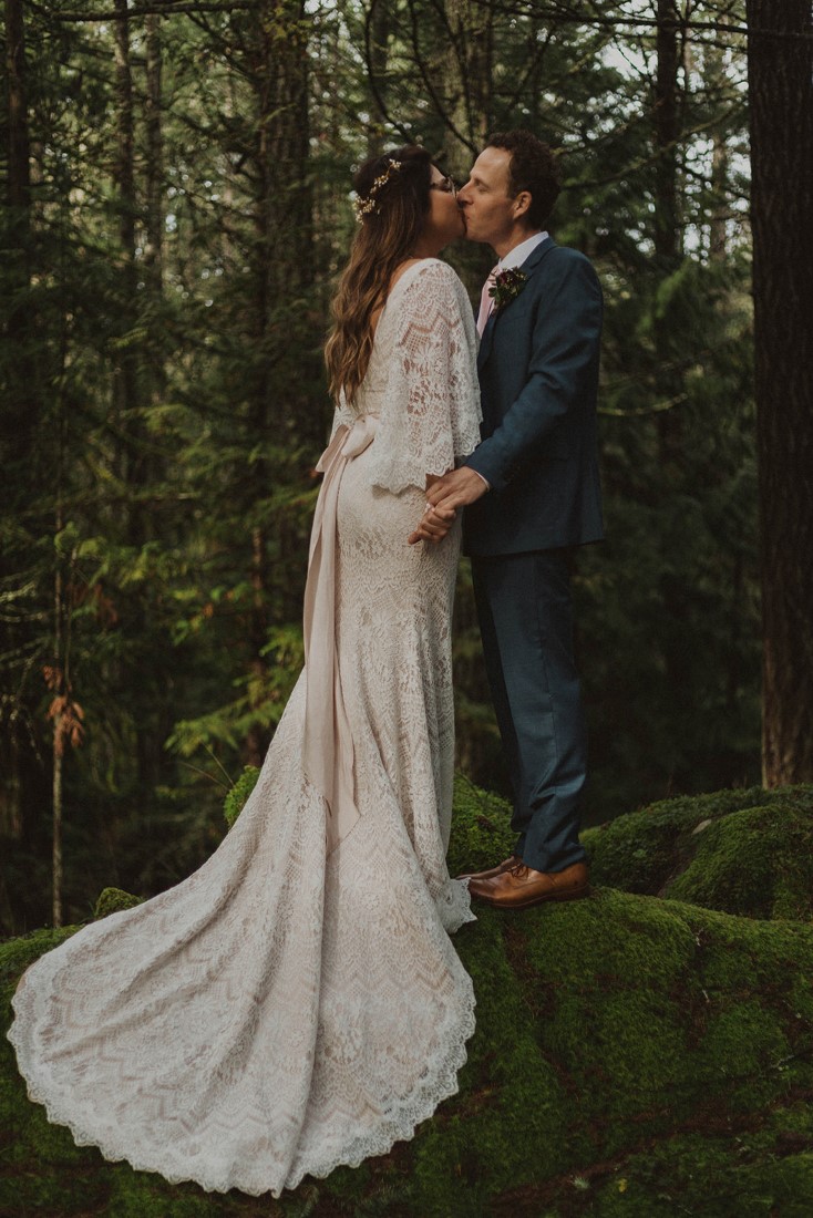 Sophisticated Gallery Kacie McColm Photography kisses in the forest