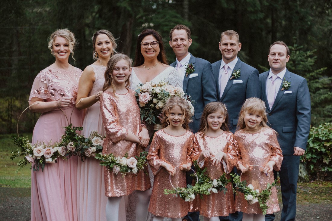 Sophisticated Gallery Kacie McColm Photography wedding party floral hoops