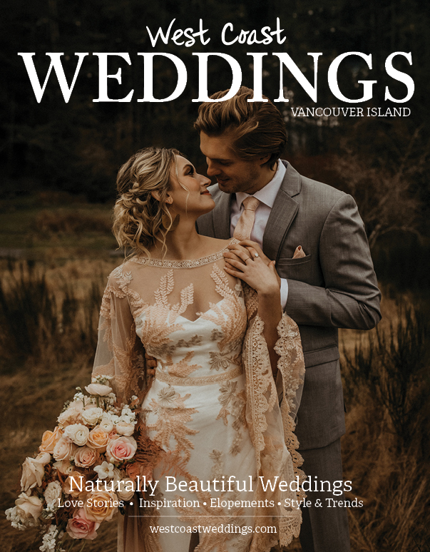 Cover Shot Vancouver Island Weddings Magazine by Secret Waters Photography