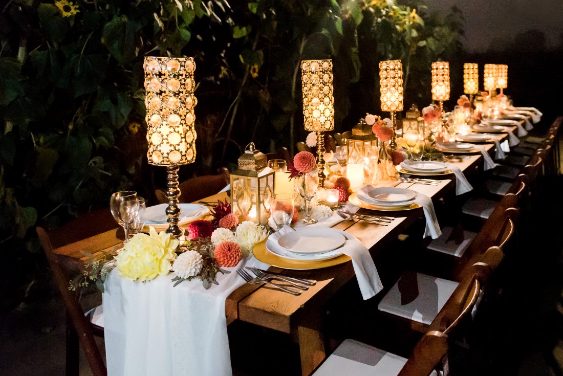 Sunflowers and Sunshine Wedding Inspo long table decor